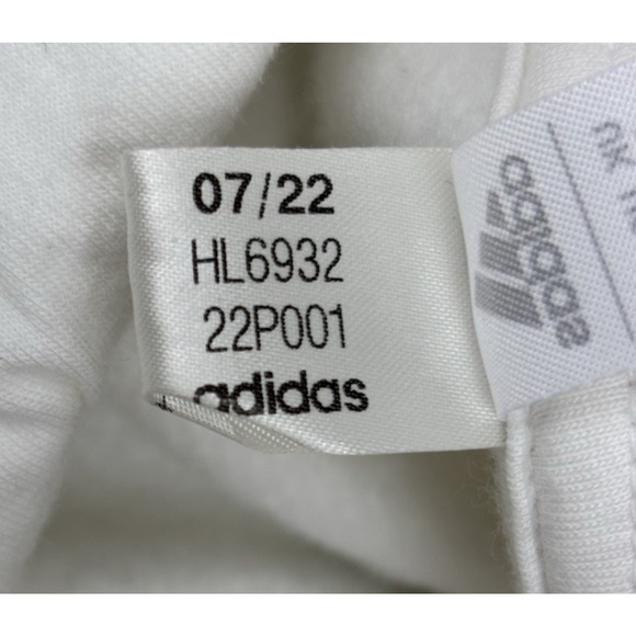 Adidas Essentials Camo Print French Terry Hoodie Sweatshirt Mens Large White - Picture 12 of 14